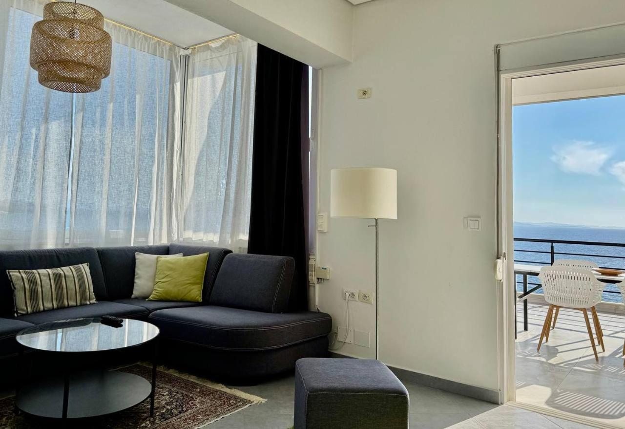 Ferienwohnung Viola Sea View Penthouse Sarandë Exterior foto
