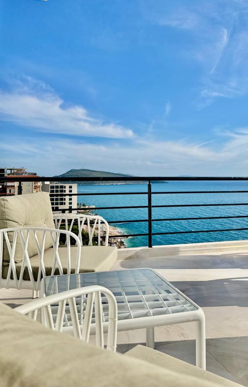 Ferienwohnung Viola Sea View Penthouse Sarandë Exterior foto